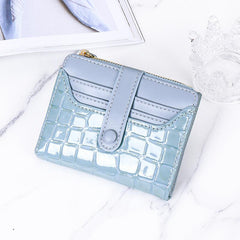 Stone Pattern Short Wallet Women's Card Slots Purse Coin Purse