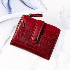 Stone Pattern Short Wallet Women's Card Slots Purse Coin Purse
