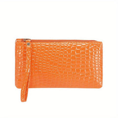 Crocodile Pattern Wallet Clutch Coin Purse