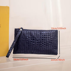 Crocodile Pattern Wallet Clutch Coin Purse
