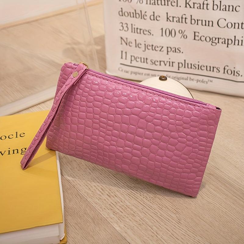 Crocodile Pattern Wallet Clutch Coin Purse