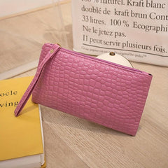 Crocodile Pattern Wallet Clutch Coin Purse