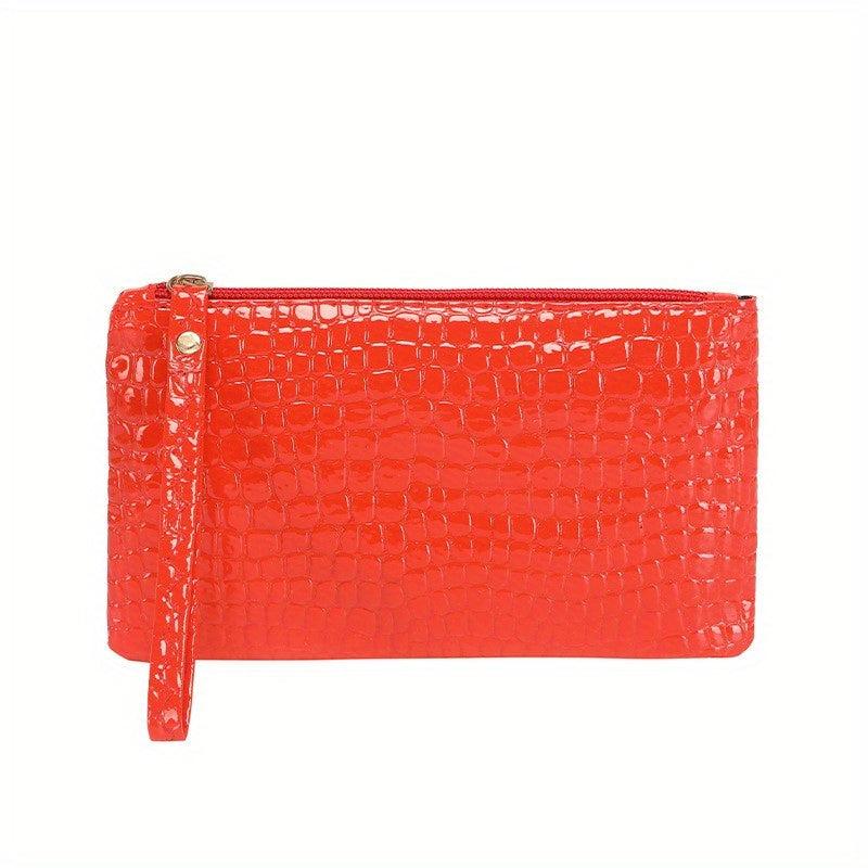 Crocodile Pattern Wallet Clutch Coin Purse