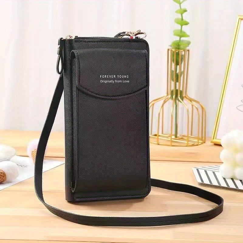 Women's Cell Phone Bag Solid Zipper Shoulder Bag