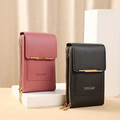 Women's Minimalist Shoulder Bag with Detachable Strap