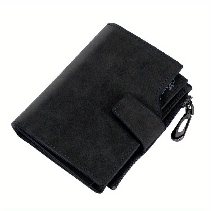 Minimalist Embossed Short Wallet Solid Clutch Coin Purse