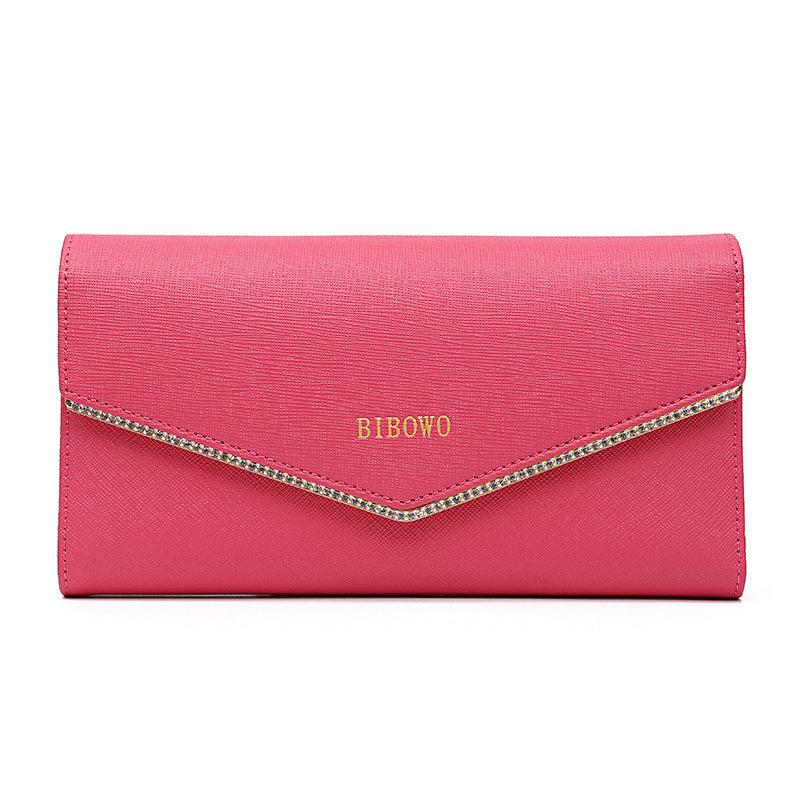 Trifold Long Wallet with ID Windows & Card Slots