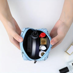 Geometric Pattern Makeup Zipper Bag Cosmetic Sanitary Napkin Bag