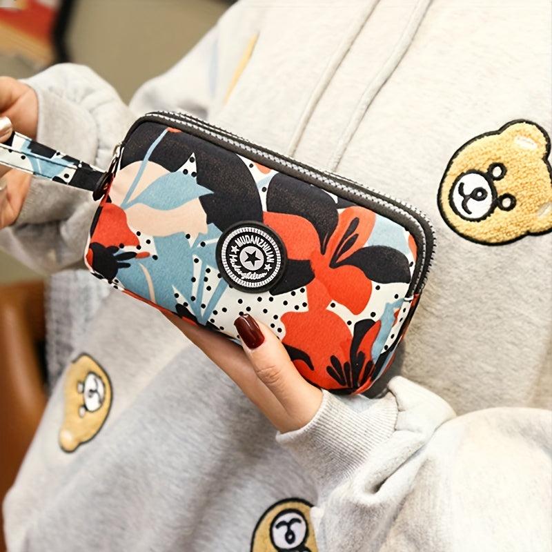 Women's Nylon Handbags Wrist Wallet Clutch Coin Purse