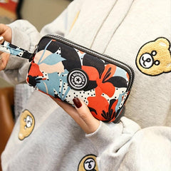 Women's Nylon Handbags Wrist Wallet Clutch Coin Purse