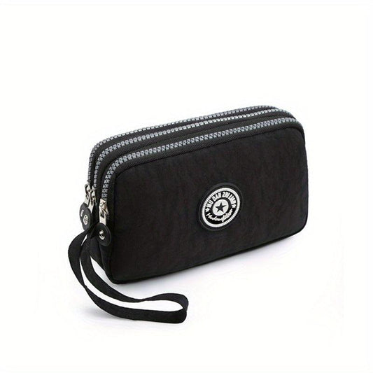 Women's Nylon Handbags Wrist Wallet Clutch Coin Purse