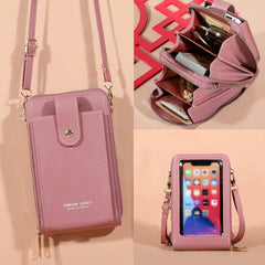 Touch Screen Cell Phone Bag Crossbody Wallet For Women