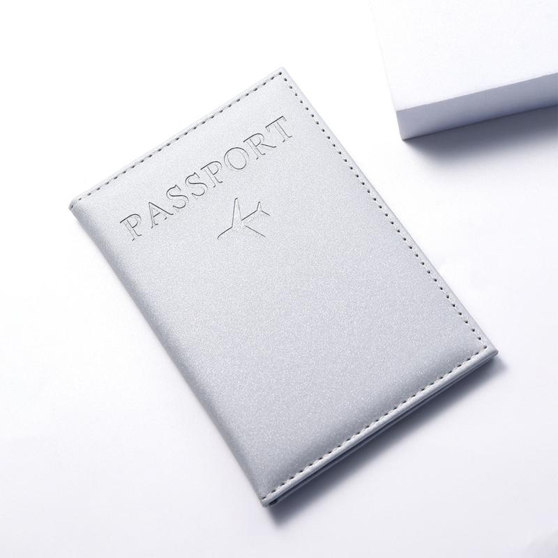 Solid Minimalist Passport Cover Ticket Organizer Bifold Holder