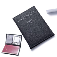 Solid Minimalist Passport Cover Ticket Organizer Bifold Holder