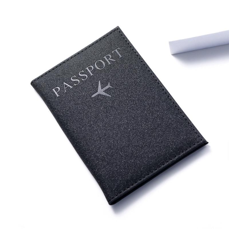 Solid Minimalist Passport Cover Ticket Organizer Bifold Holder