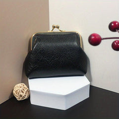 Vintage Kiss Lock Purse Mini Coin Purse Solid Wallet