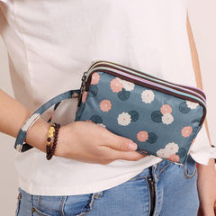 Flower Pattern Long Purse Multifunctional Wallet
