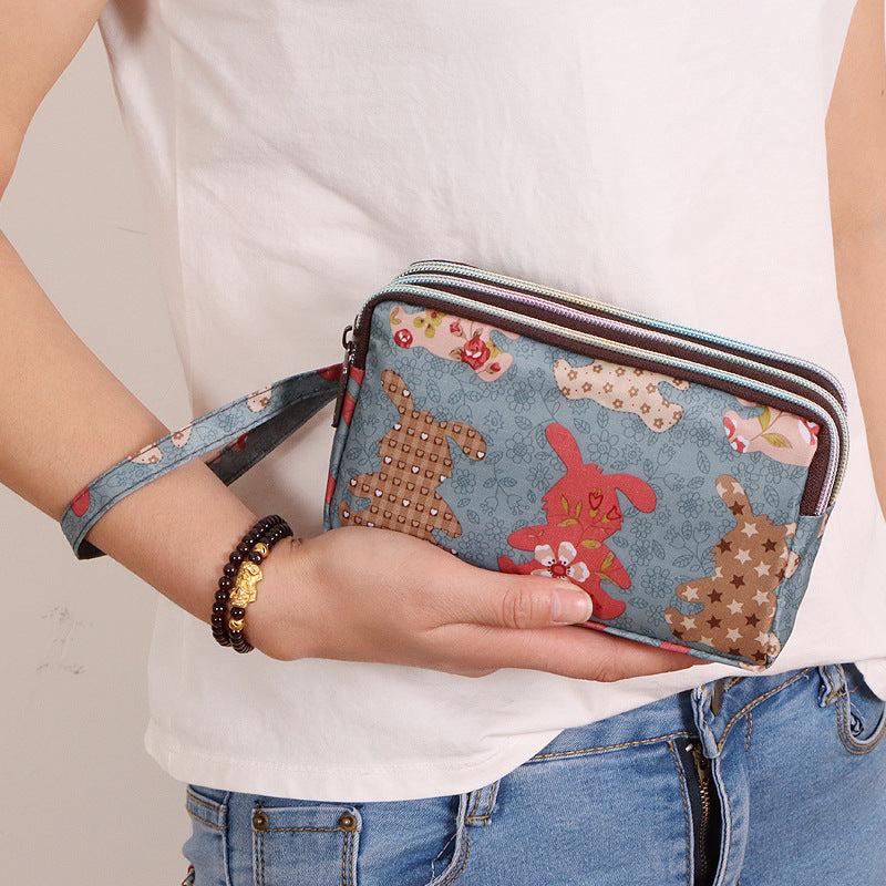 Flower Pattern Long Purse Multifunctional Wallet