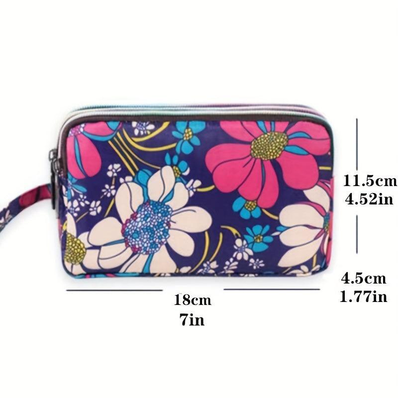 Flower Pattern Long Purse Multifunctional Wallet