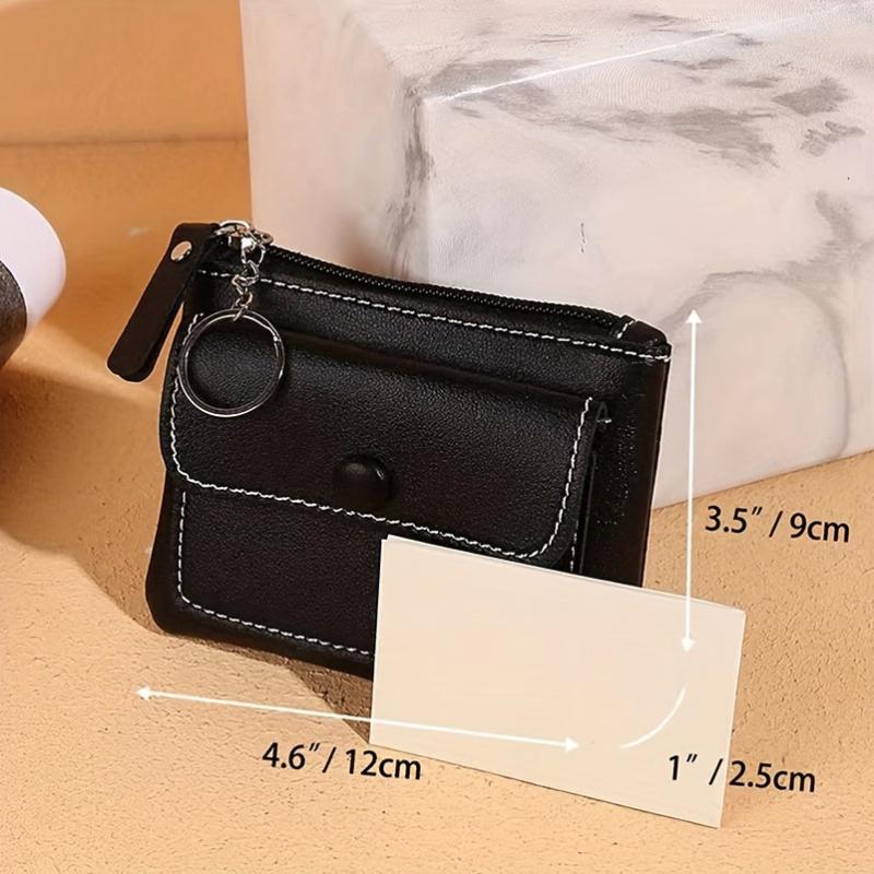 Women's Mini Coin Purse Solid Wallet Casual Storage Bag