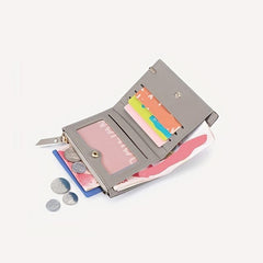 Minimalist Bifold Coin Purse Clutch Classic Credit Card Case