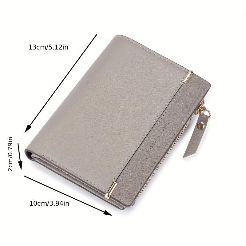 Minimalist Bifold Coin Purse Clutch Classic Credit Card Case