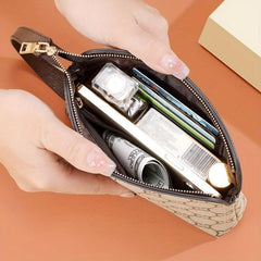 Women's Vintage Pattern Clutch Coin Purse Zip Wallet