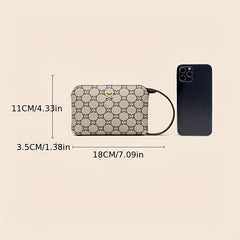 Women's Vintage Pattern Clutch Coin Purse Zip Wallet