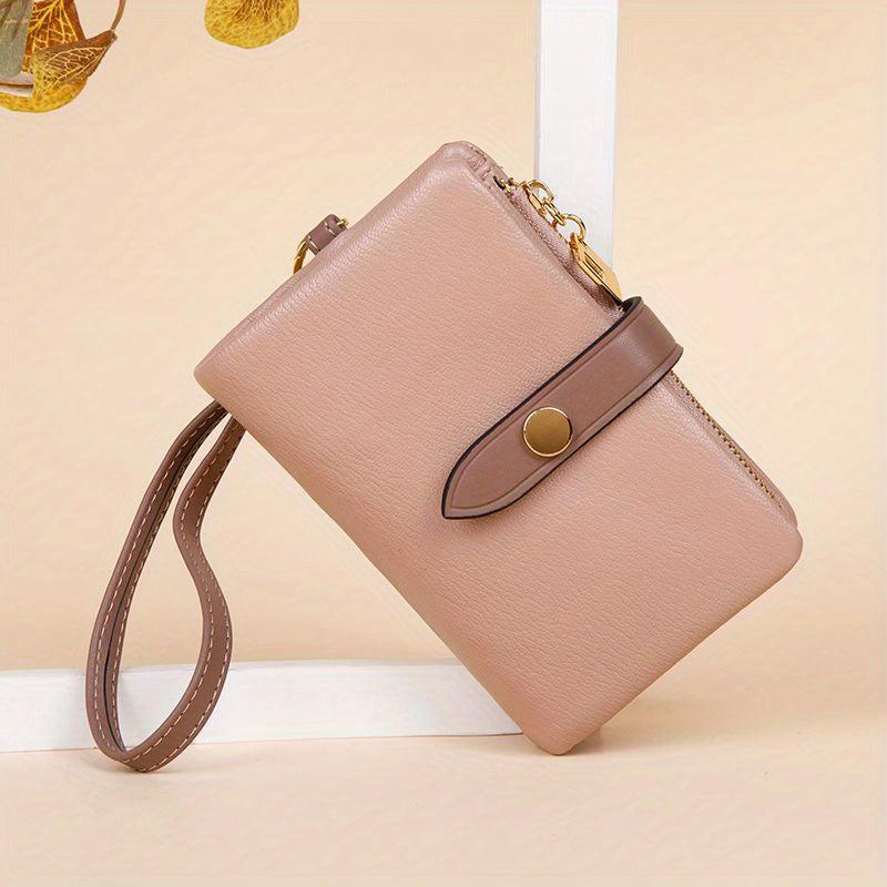 Colorblock Short Wallet Clutch Bifold Coin Purse