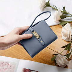 Stylish PU Leather Credit Card Holder & Organizer with Zipper