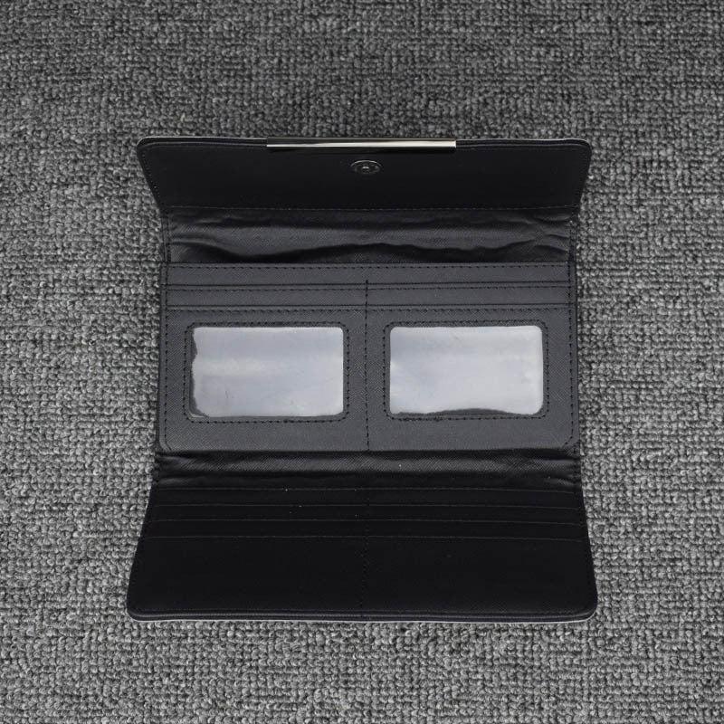 Laser Geometric Pattern Trifold Wallet