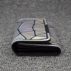 Laser Geometric Pattern Trifold Wallet