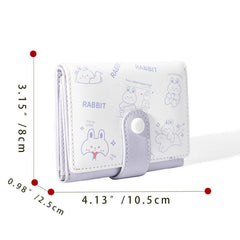 Bunny Wallet Trifold PU Short Wallet For Women