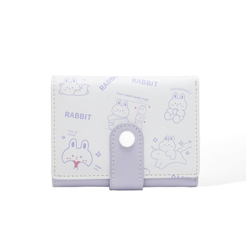 Bunny Wallet Trifold PU Short Wallet For Women