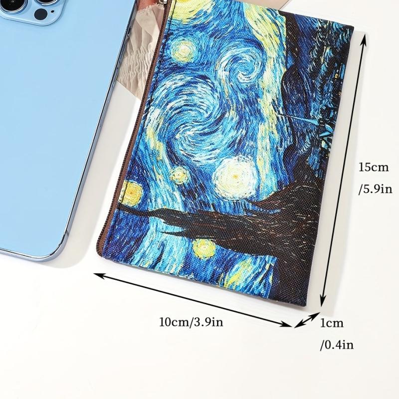 Starry Sky Coin Purse Zipper Makeup Bag for Keys & Earphone