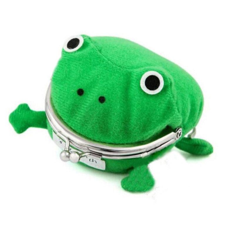 Ladies Frog Wallet Anime Cartoon Coin Purse Flannel Wallet