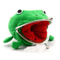 Ladies Frog Wallet Anime Cartoon Coin Purse Flannel Wallet