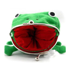 Ladies Frog Wallet Anime Cartoon Coin Purse Flannel Wallet