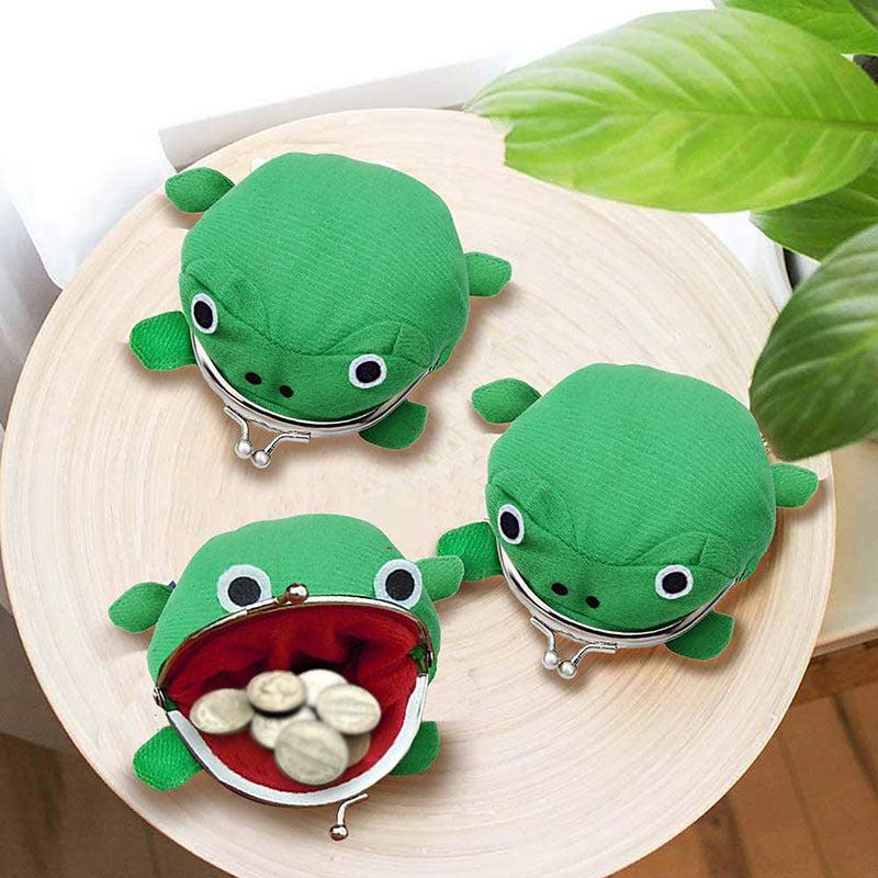 Ladies Frog Wallet Anime Cartoon Coin Purse Flannel Wallet