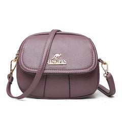 Small Textured Crossbody Bag Faux Leather Waterproof Portable Shoulder Bag
