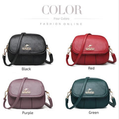 Small Textured Crossbody Bag Faux Leather Waterproof Portable Shoulder Bag