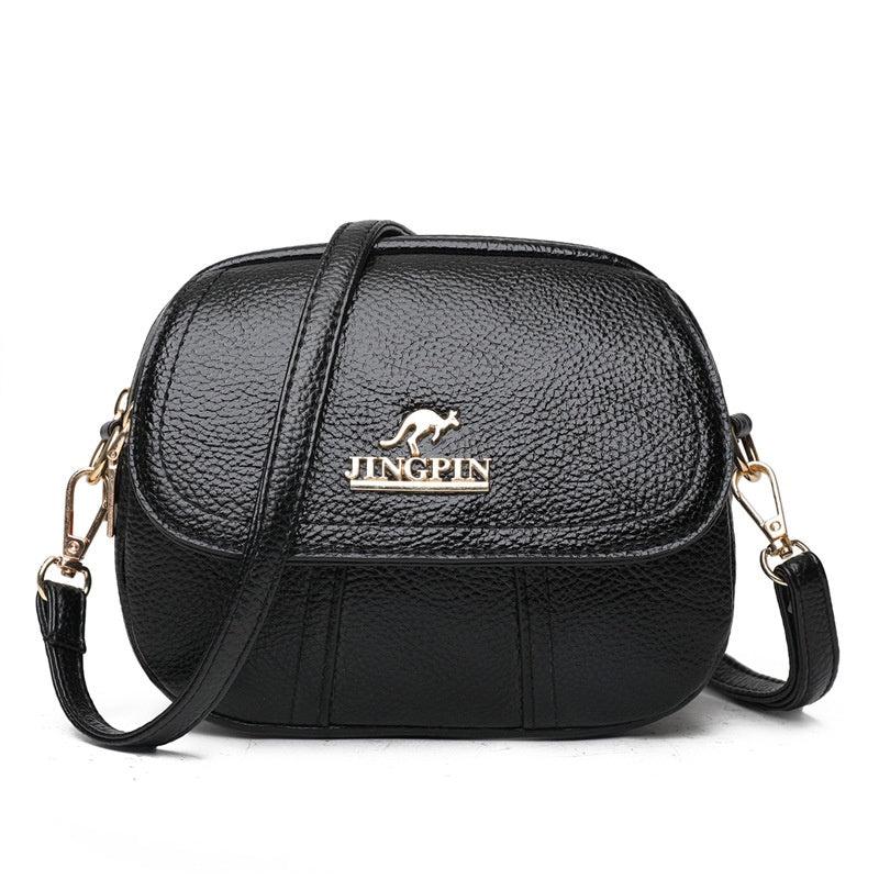 Small Textured Crossbody Bag Faux Leather Waterproof Portable Shoulder Bag