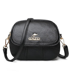 Small Textured Crossbody Bag Faux Leather Waterproof Portable Shoulder Bag