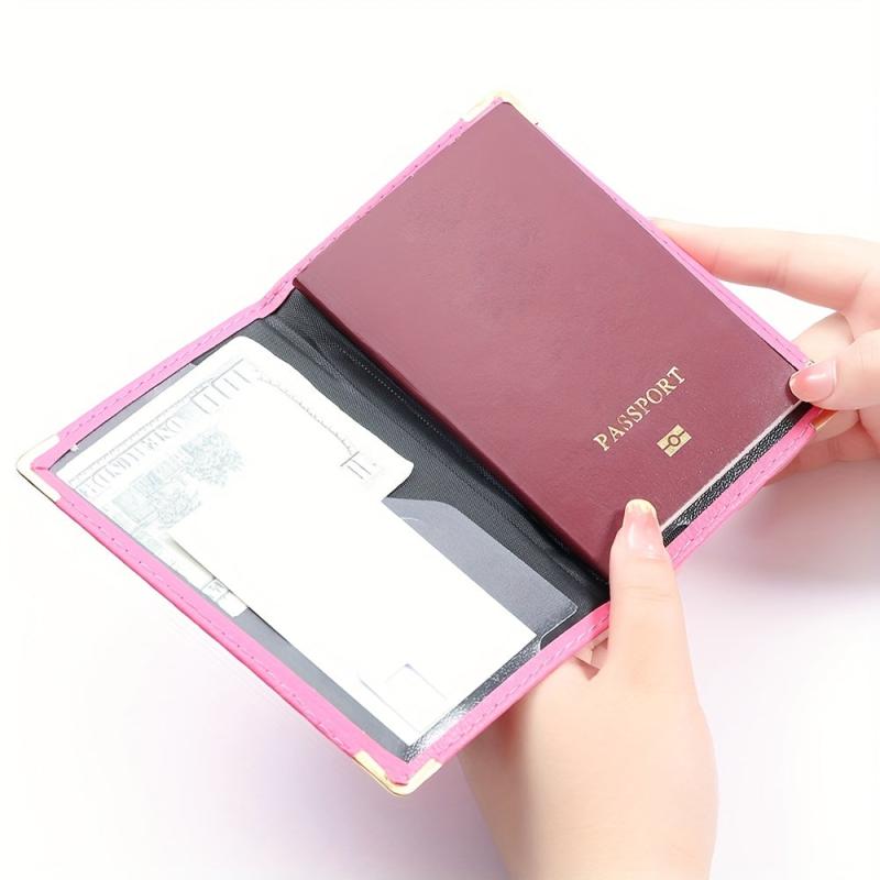 Pattern Passport Case Bifold Travel Wallet Minimalist Holder