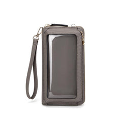 PU Women's RFID Travel Wallet Touch Screen Phone Bag Clutch Bag