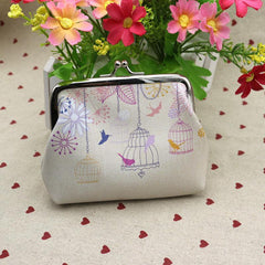 Cartoon Print Coin Purse Women's Small Storage Bag For Keys & Lipstick