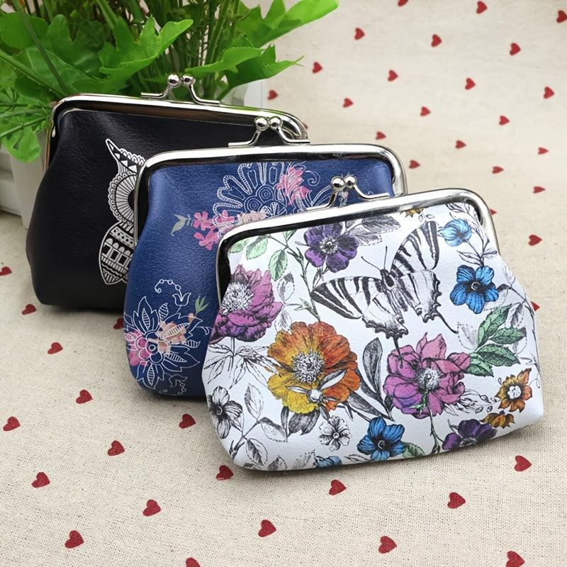 Cartoon Print Coin Purse Women's Small Storage Bag For Keys & Lipstick