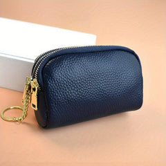 3-Layer Purse Change Coin Purse Mini Holder Zip Key Storage Pouch