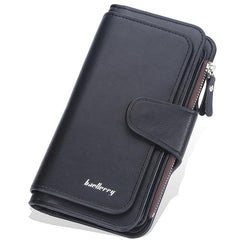 Women's Faux Leather Wallet With Card Slots & ID Window