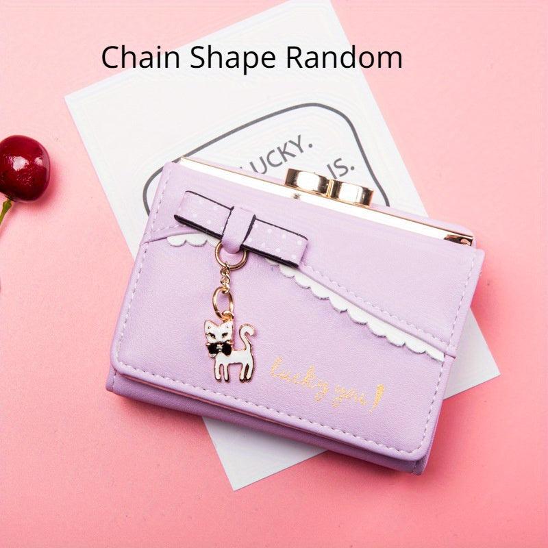Cat Wallet PU Leather Credit Card Organizer & Clutch Bag
